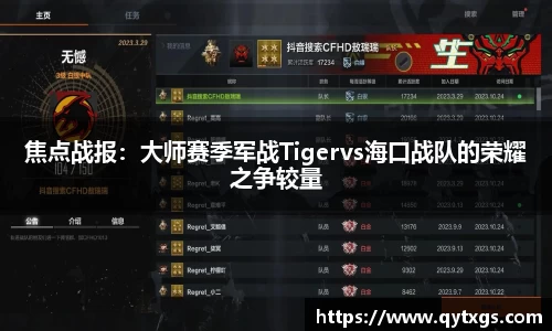 焦点战报：大师赛季军战Tigervs海口战队的荣耀之争较量